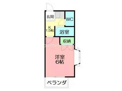 第8匠優アパート(1K/2階)の間取り写真