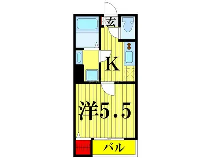 MQUARTO柏(1K/3階)の間取り写真