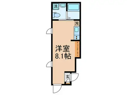 東六郷二丁目アパート(ワンルーム/1階)の間取り写真