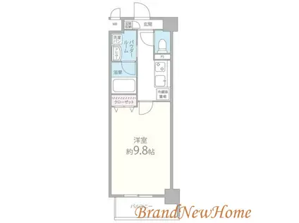 ドゥーロ北長尾(1K/5階)の間取り写真