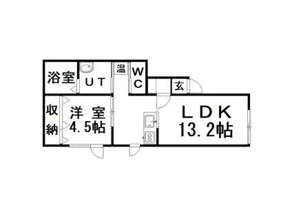 マリオット白金(1LDK/2階)の間取り写真