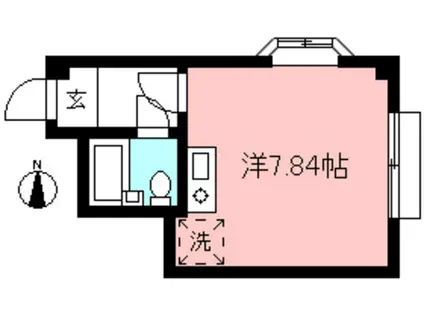 ラディッシュ桜丘(ワンルーム/1階)の間取り写真