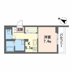 PARADISO本荘(1K/3階)の間取り写真