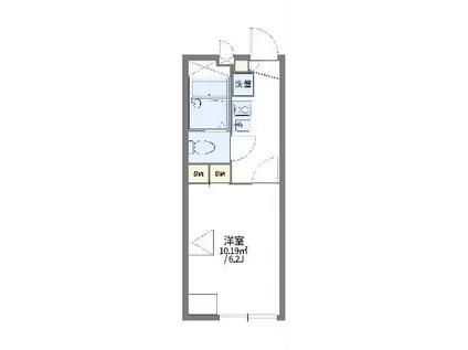 レオパレスSHIOKAZEI(1K/2階)の間取り写真