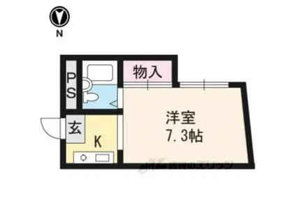 コーポ杉(1K/2階)の間取り写真