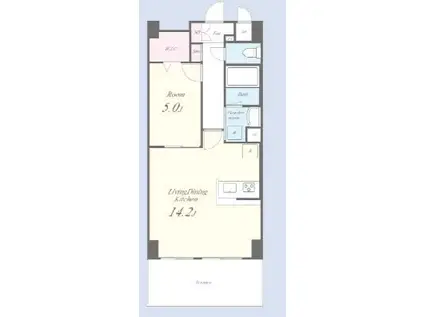 ルミナーレ・テラス二俣川(1LDK/4階)の間取り写真