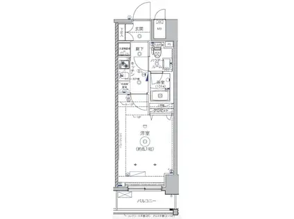 クレイシア秋葉原(1K/10階)の間取り写真