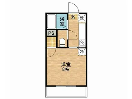 グレイス荒田壱番館(1K/3階)の間取り写真