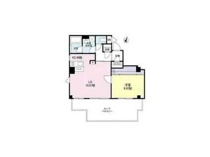 サニープレイス住吉本町(1LDK/5階)の間取り写真