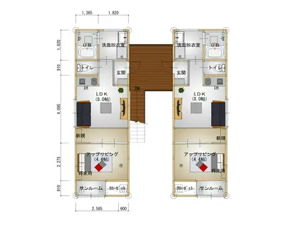 APARTMENT-K(1LDK/2階)の間取り写真