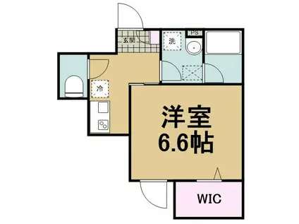 フェリーチェ大泉学園A(1K/1階)の間取り写真