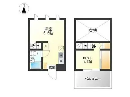 高野台ビルパート1(ワンルーム/3階)の間取り写真