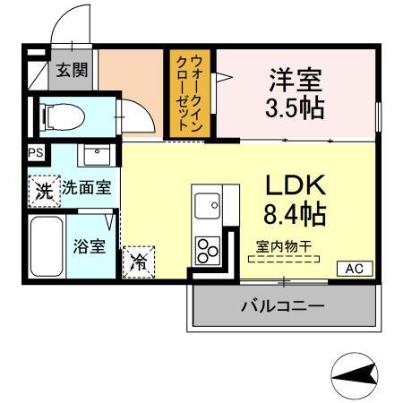 ロイヤルステージ横浜町(1LDK/2階)の間取り写真