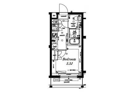 アークマーク目黒不動前(1K/3階)の間取り写真