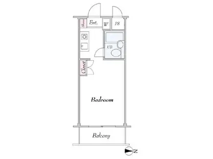 TS GARDEN鶴見市場II(ワンルーム/2階)の間取り写真