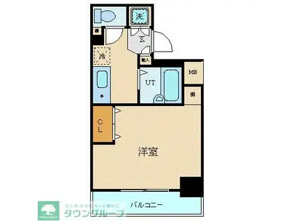 シンシア蒲田ステーションプラザ(1K/4階)の間取り写真