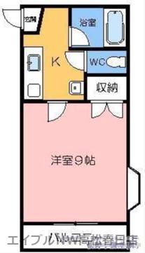 ハイム625(1K/1階)の間取り写真