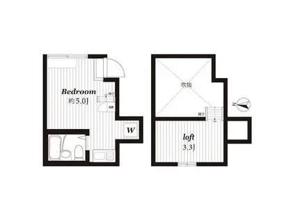 プレシャス北千住II(ワンルーム/1階)の間取り写真