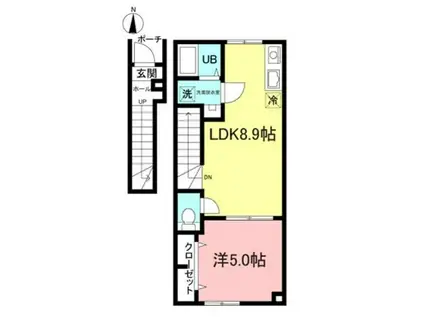 MAISONNETTPARK小竹向原駅(1LDK/2階)の間取り写真