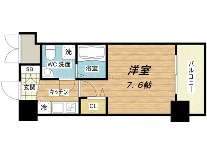 ARISTO扇町(1K/7階)の間取り写真