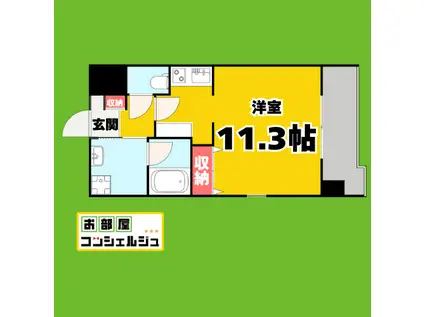 FRENCIA NOIE名駅(ワンルーム/8階)の間取り写真