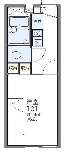 レオパレスFIELD(1K/2階)の間取り写真