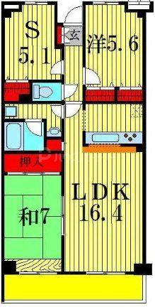 グレース柴又(2SLDK/2階)の間取り写真
