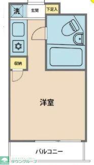 ジョイナス鷹の台(ワンルーム/4階)の間取り写真