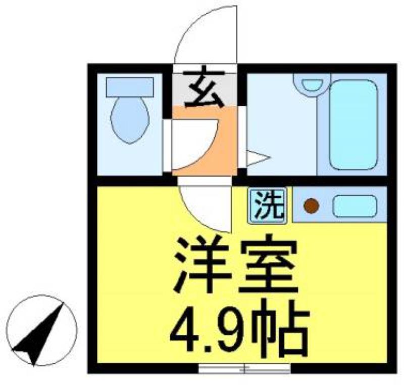 サザンロード新小岩(ワンルーム/2階)の間取り写真