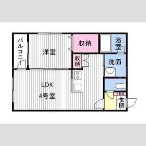 モルティーニ平岸(1LDK/2階)の間取り写真