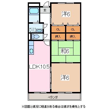 LIMPIA GARDEN SQUARE(3LDK/4階)の間取り写真