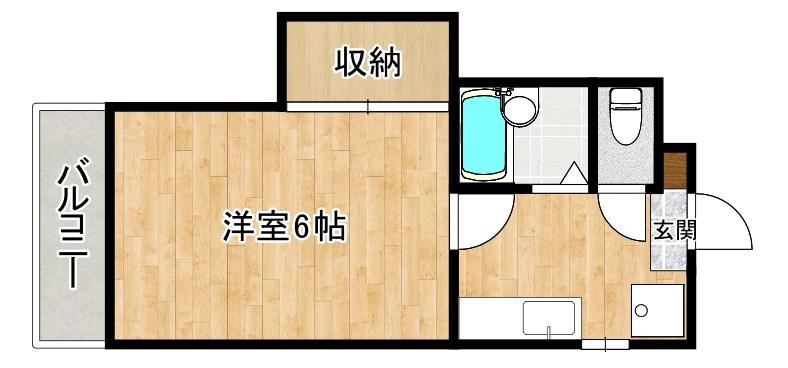 リファレンス葉山(1K/3階)の間取り写真
