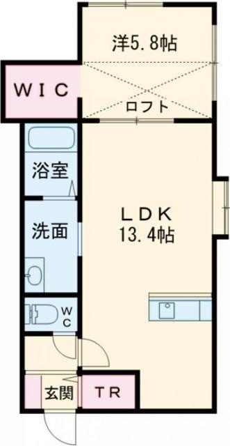 ヴェルヒュッテ旭川東光82(1LDK/2階)の間取り写真