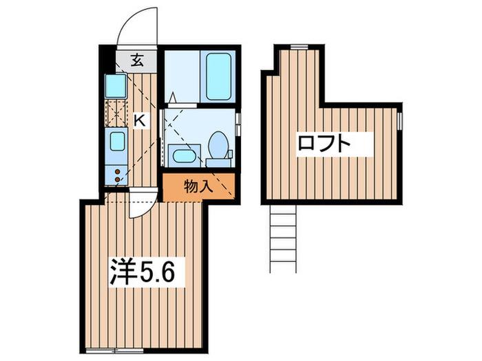 MINERUMO SEYA(1K/1階)の間取り写真