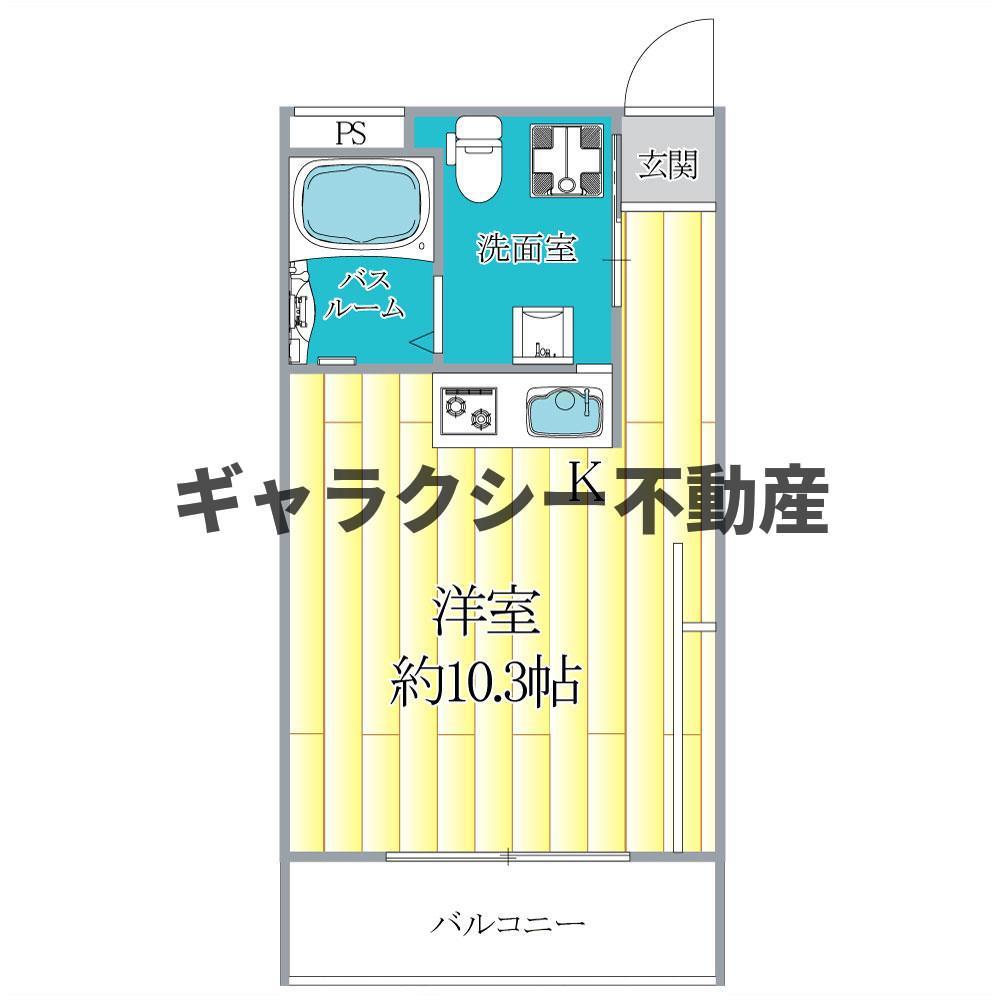 BRING(ワンルーム/2階)の間取り写真