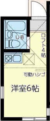 ユナイト本牧トレドの杜(ワンルーム/1階)の間取り写真