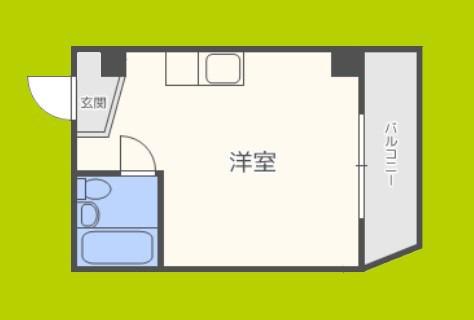 アレグリアプレイス駒川(ワンルーム/4階)の間取り写真