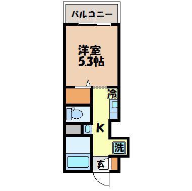 WALEA LIKO(1K/3階)の間取り写真