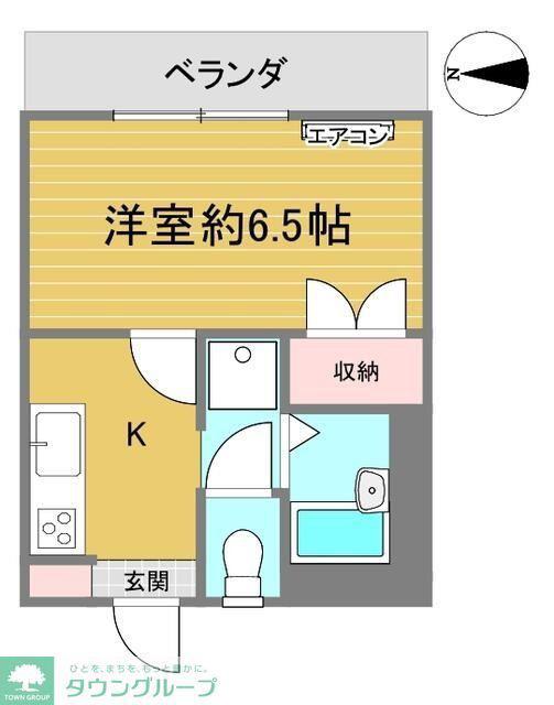 カナディアンハイツトクラ(1K/1階)の間取り写真