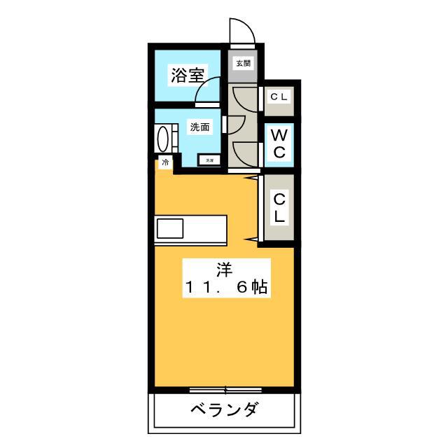 ベルク ブーホ(1K/1階)の間取り写真