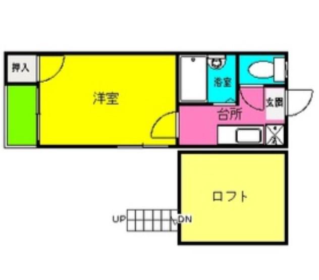 レクセル井尻(1K/1階)の間取り写真