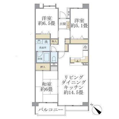 ISM南柏(3LDK/2階)の間取り写真