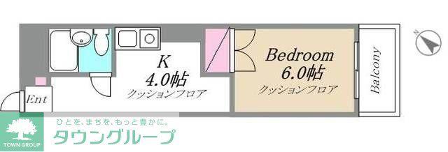 ライオンズマンション生麦第5(1K/2階)の間取り写真