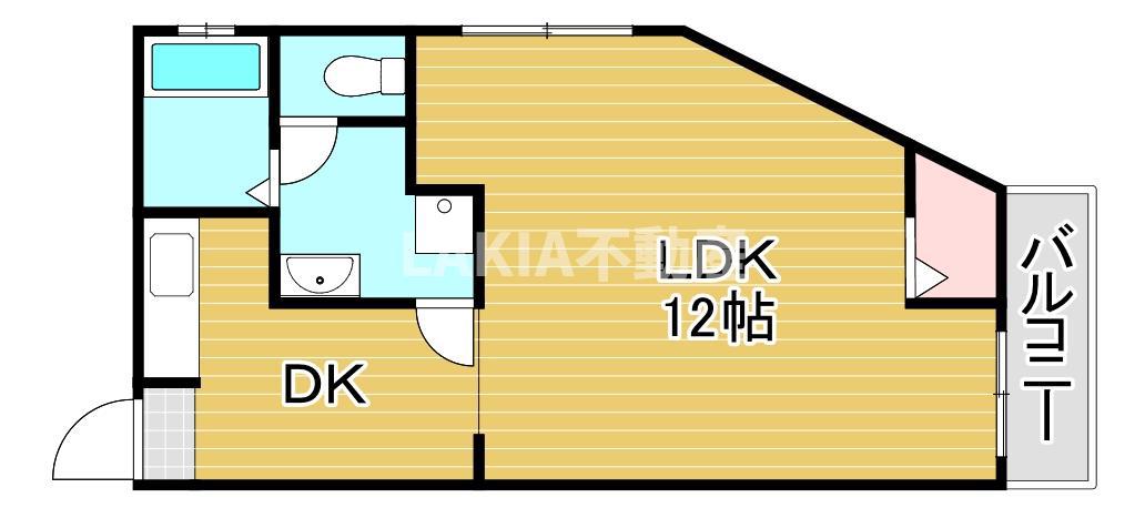 FSハイム(1DK/2階)の間取り写真