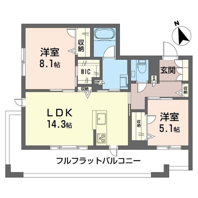 メゾン プルミエール(2LDK/2階)の間取り写真