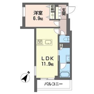 エトワールコート戸田公園(1LDK/2階)の間取り写真