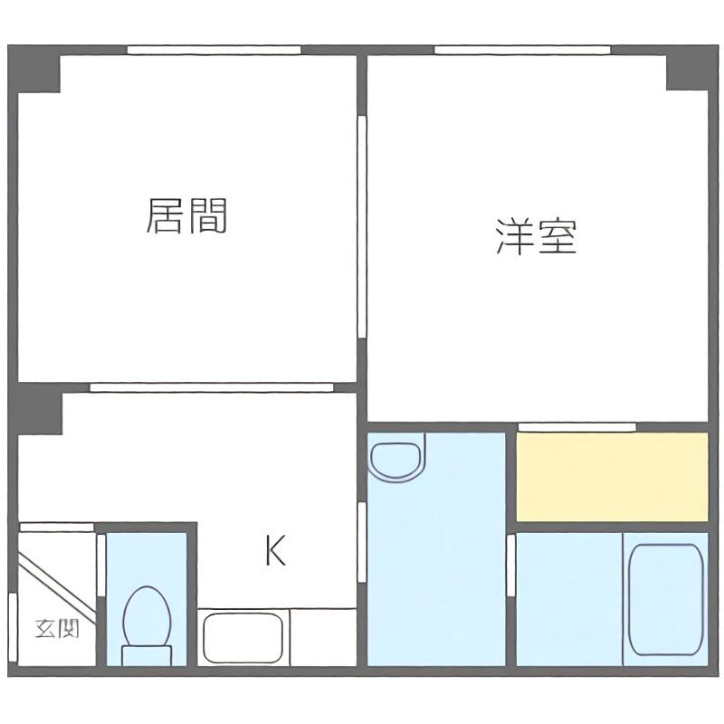 セトル澄川(1LDK/3階)の間取り写真