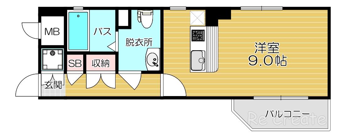 GRAMERCY NIPPONBASHI(ワンルーム/6階)の間取り写真