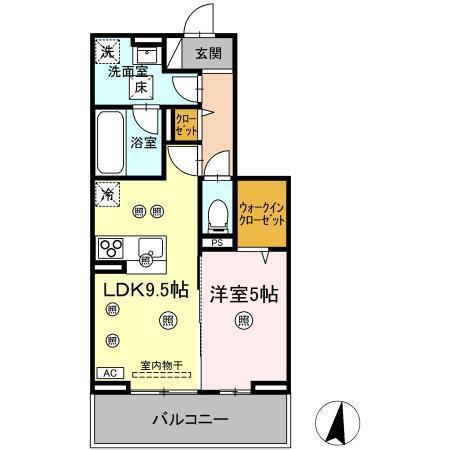 -RESIDENCEM&K(1LDK/2階)の間取り写真