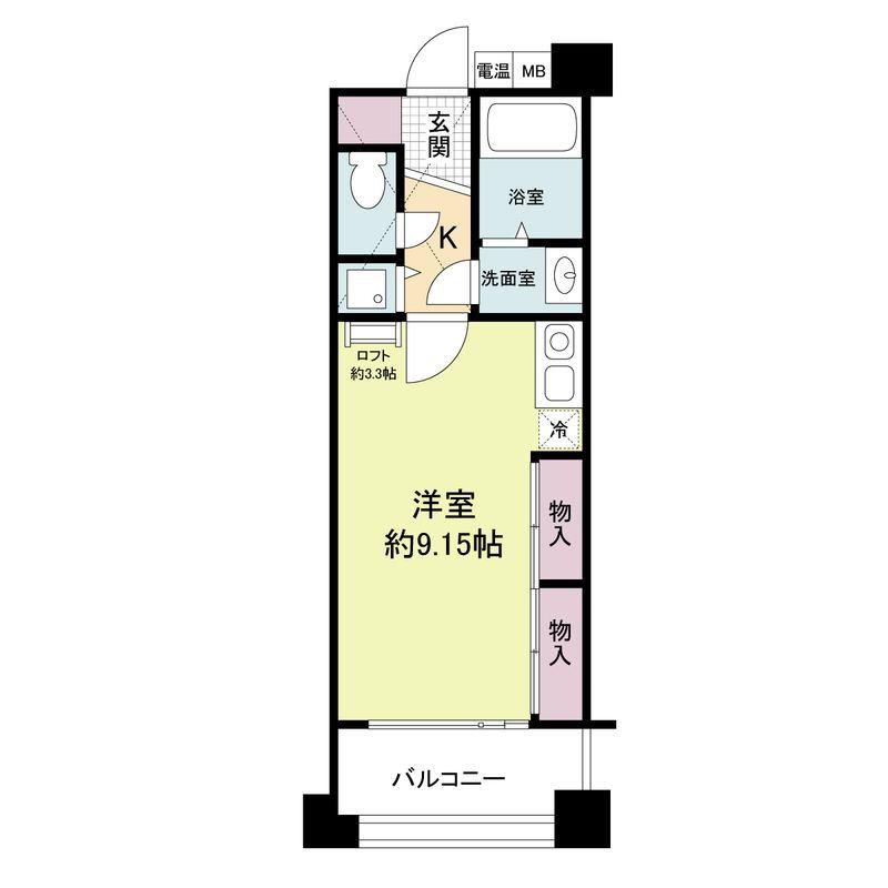 フォレステージュ江坂垂水町(ワンルーム/2階)の間取り写真